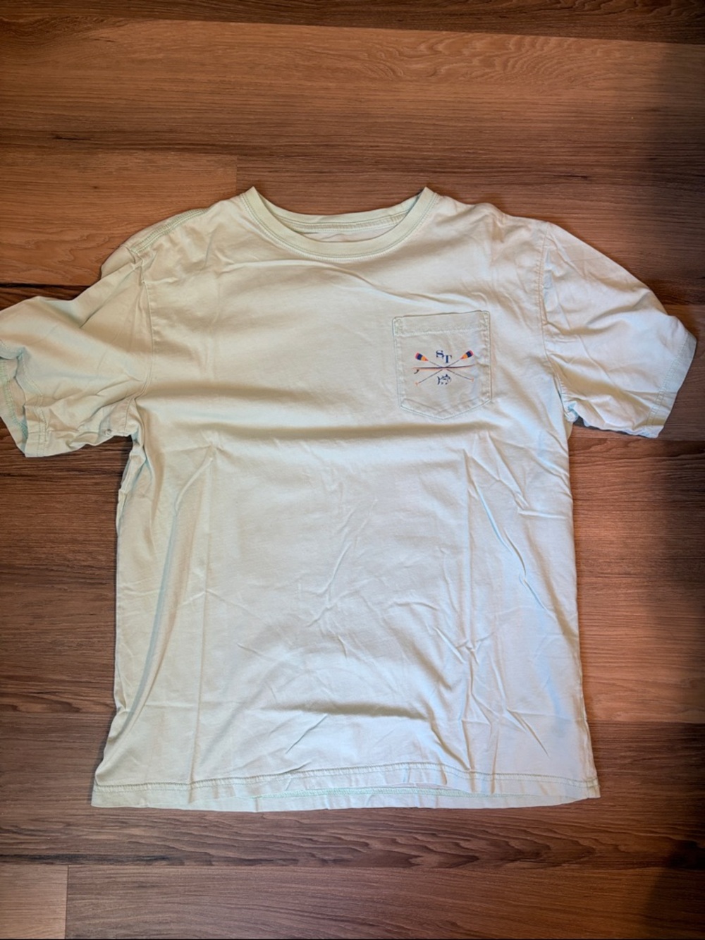 Southern Tide Mint Green Tee with Jeep Graphic